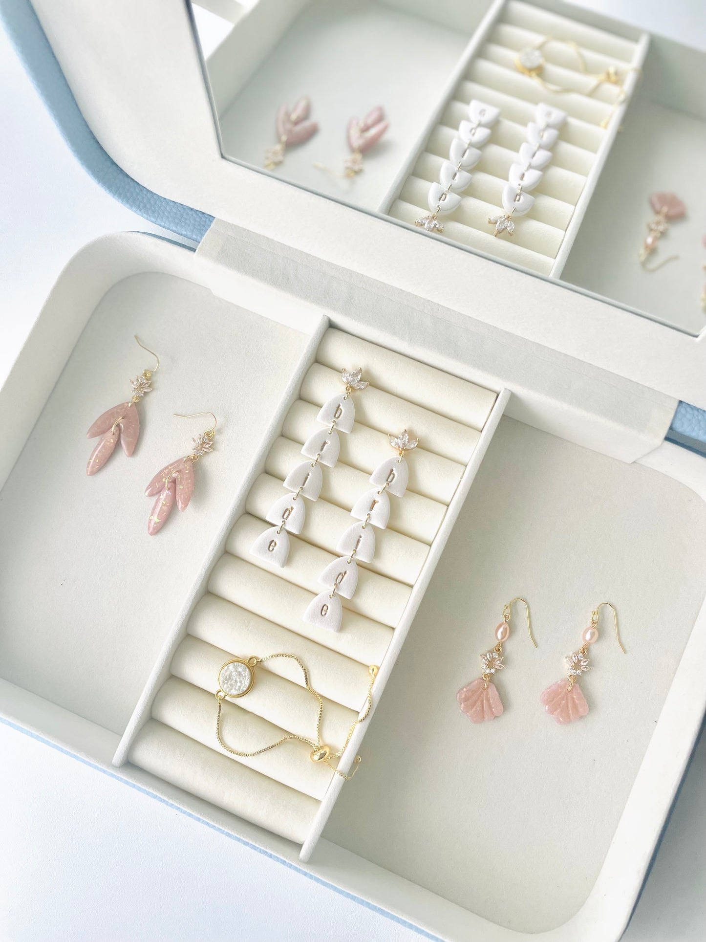 “Bride” & “Mrs” drop earrings
