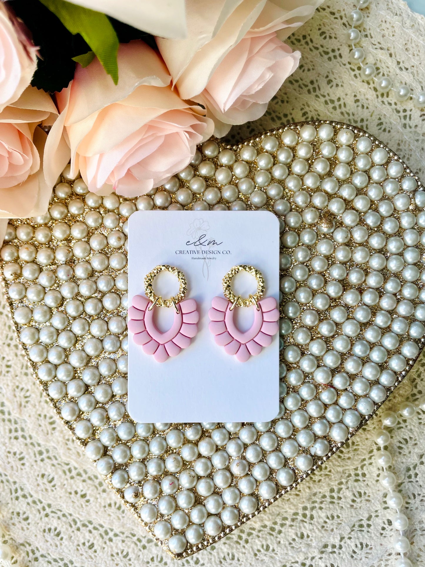 Bubbly “V” Earrings
