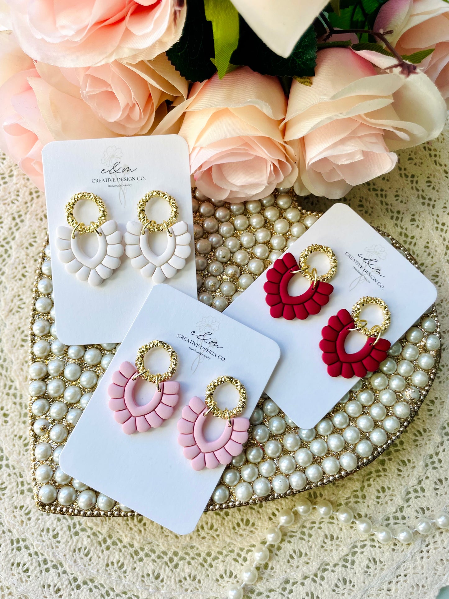 Bubbly “V” Earrings