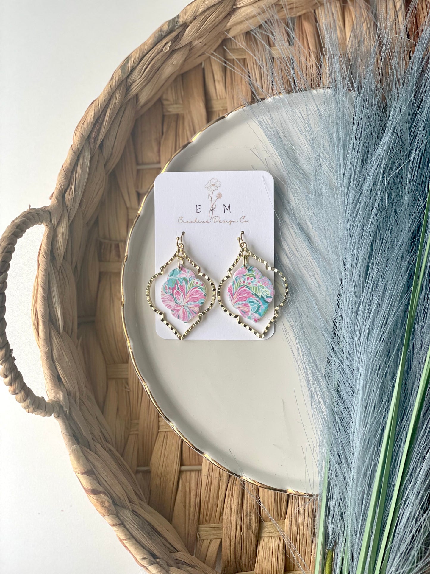 Vibrant Lilly Inspired Earrings