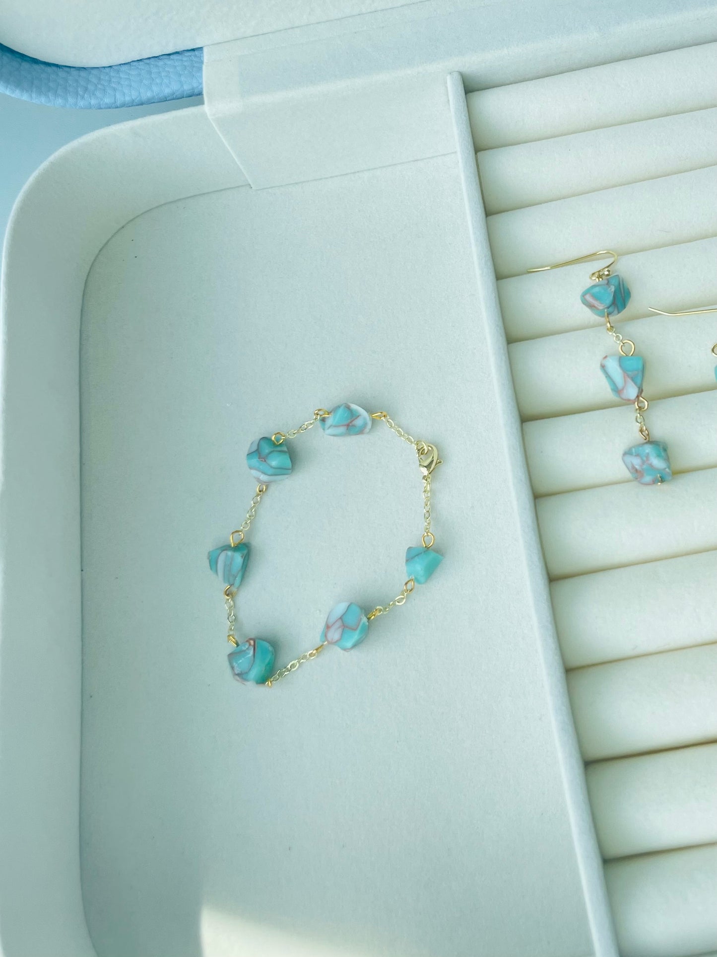 Turquoise Stone & Chain Collection