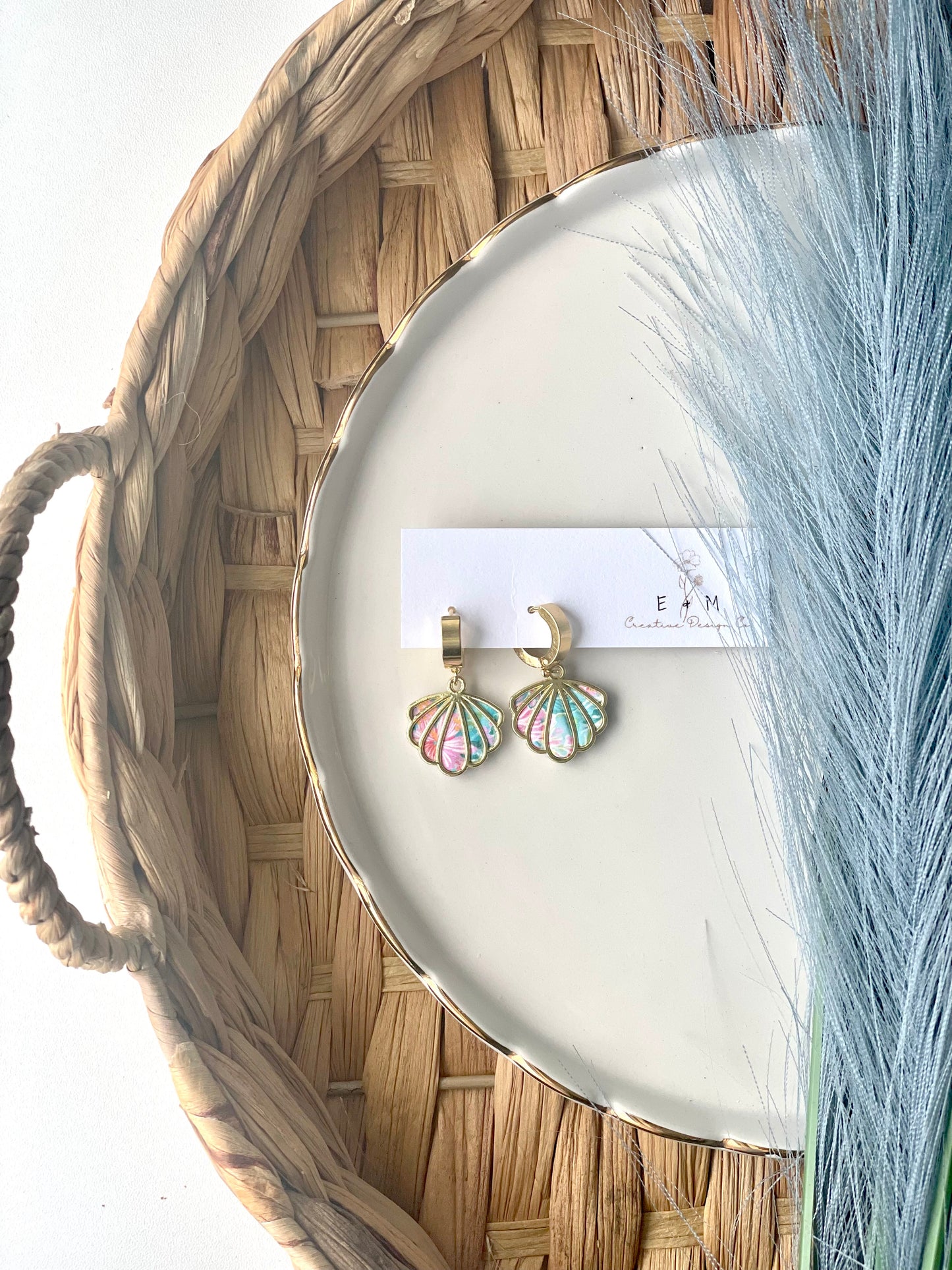 Vibrant Summer Shell Earrings (different styles)