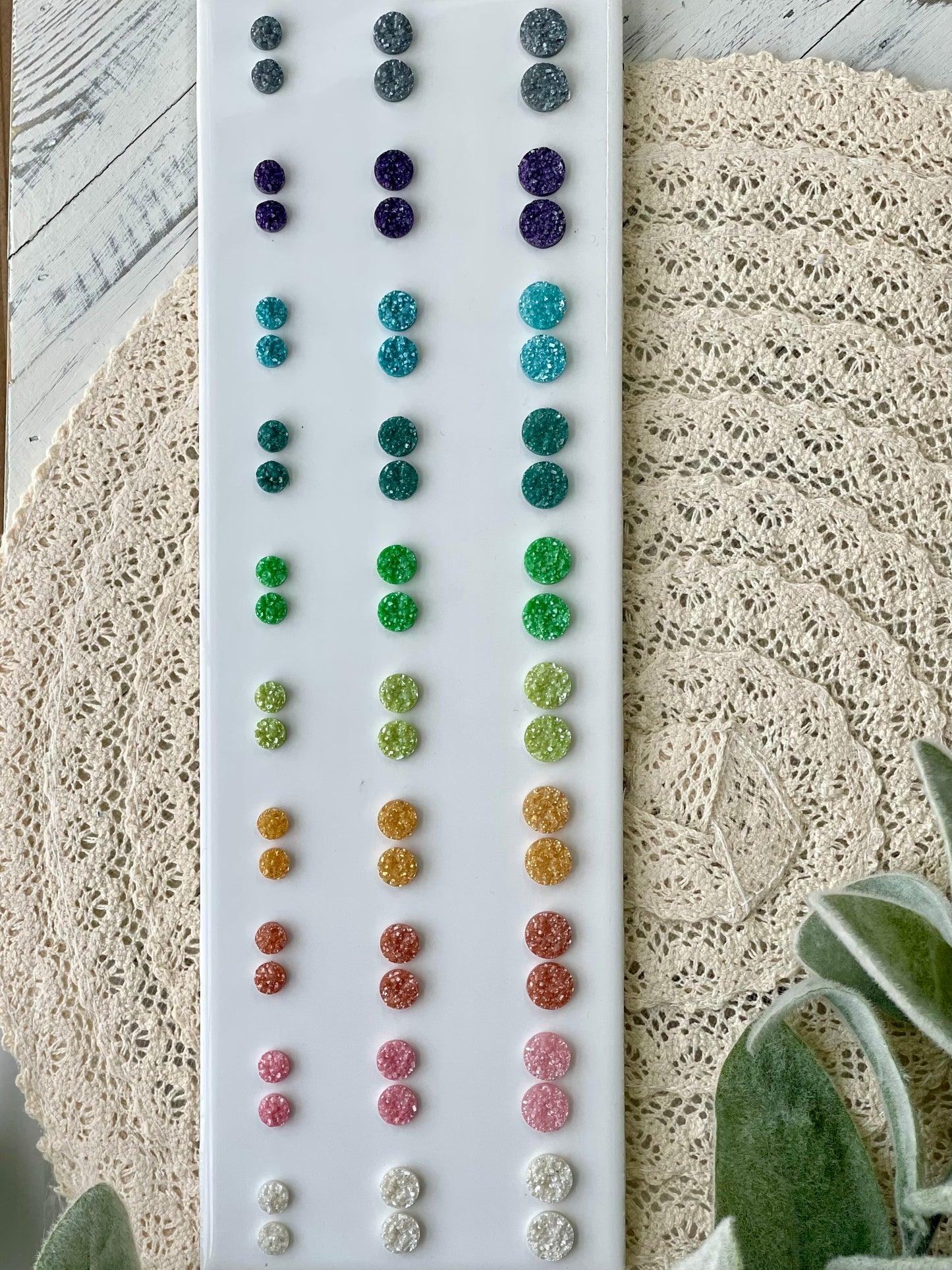 Druzy Stone Studs 12mm (Large)