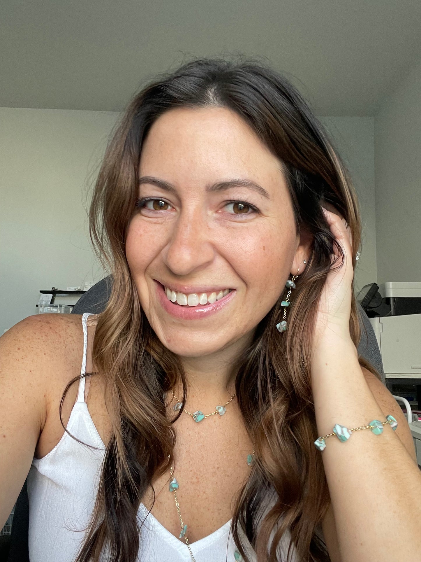 Turquoise Stone & Chain Collection