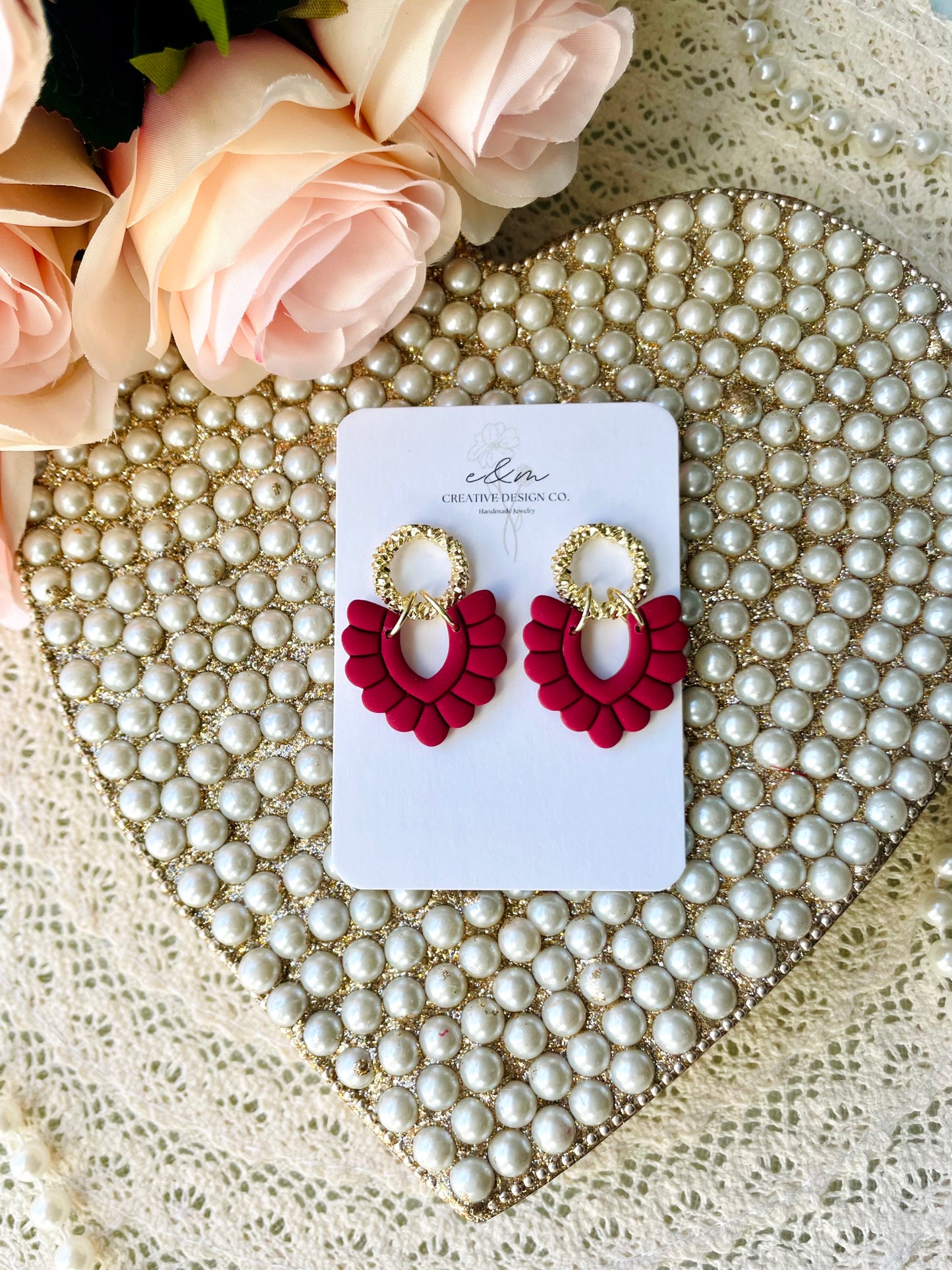 Bubbly “V” Earrings