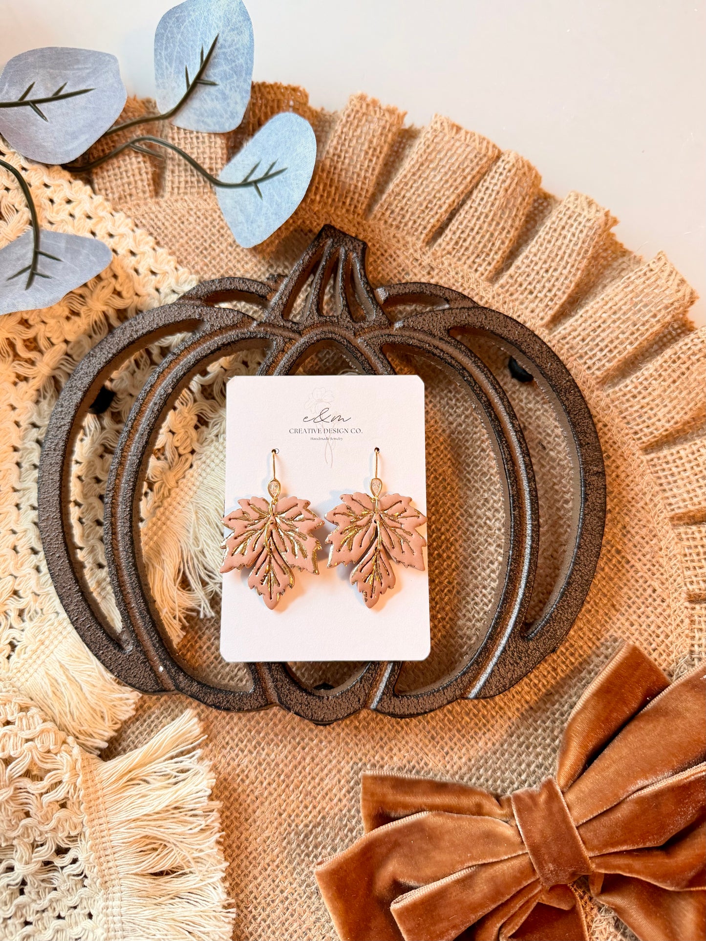 Golden Maple Earrings