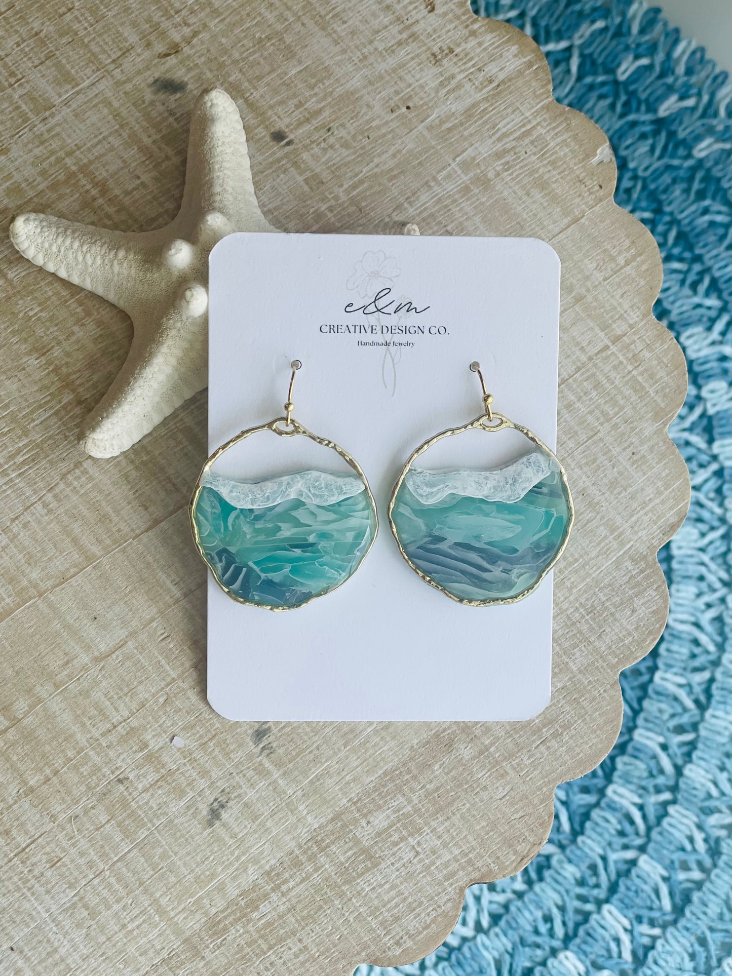 Ocean Wave Earrings