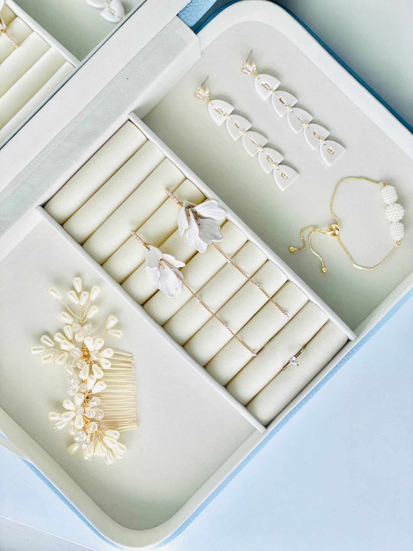 Gold & Pearl Bridal Hair Comb