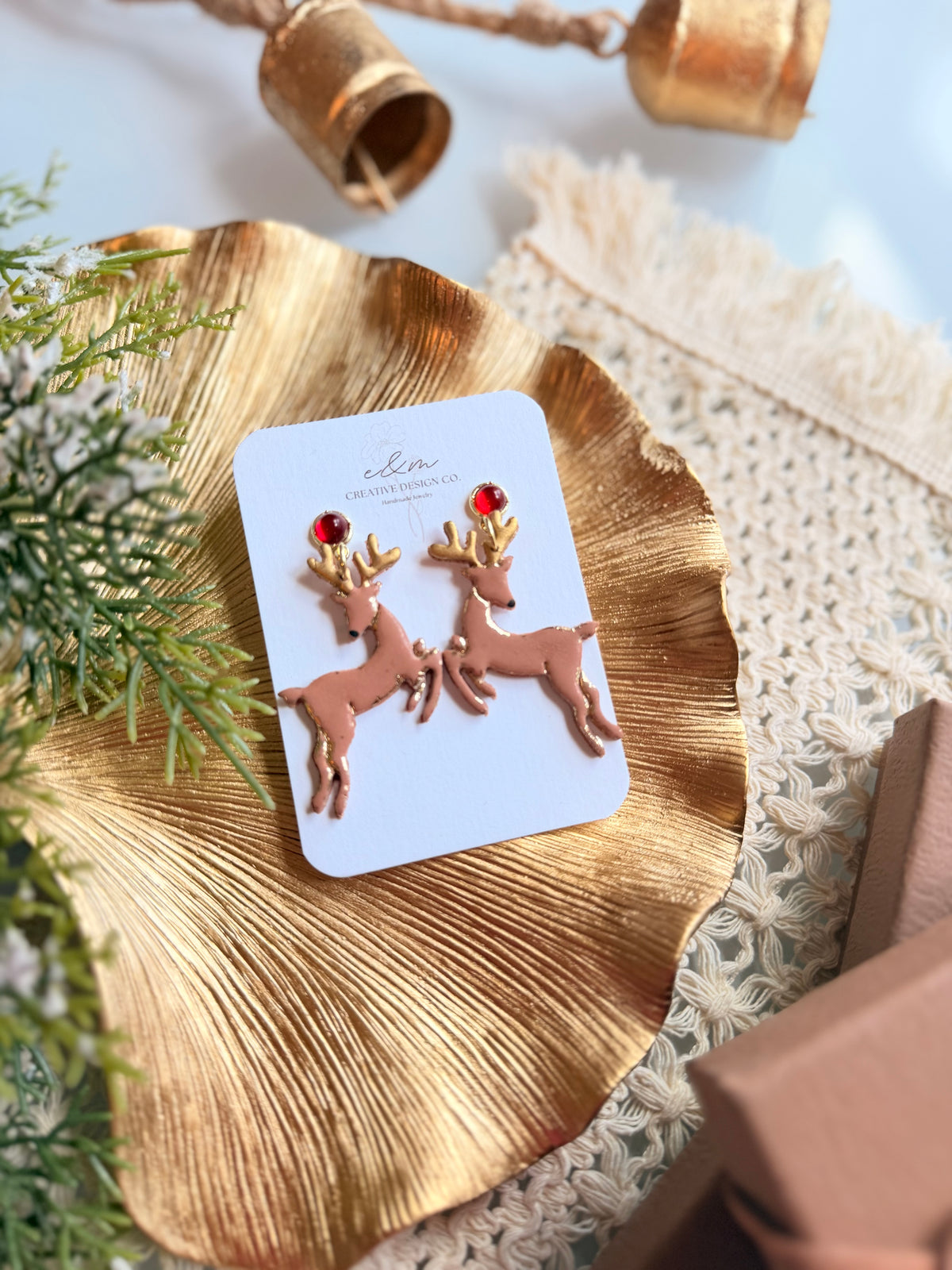 Dashing Reindeer Earrings