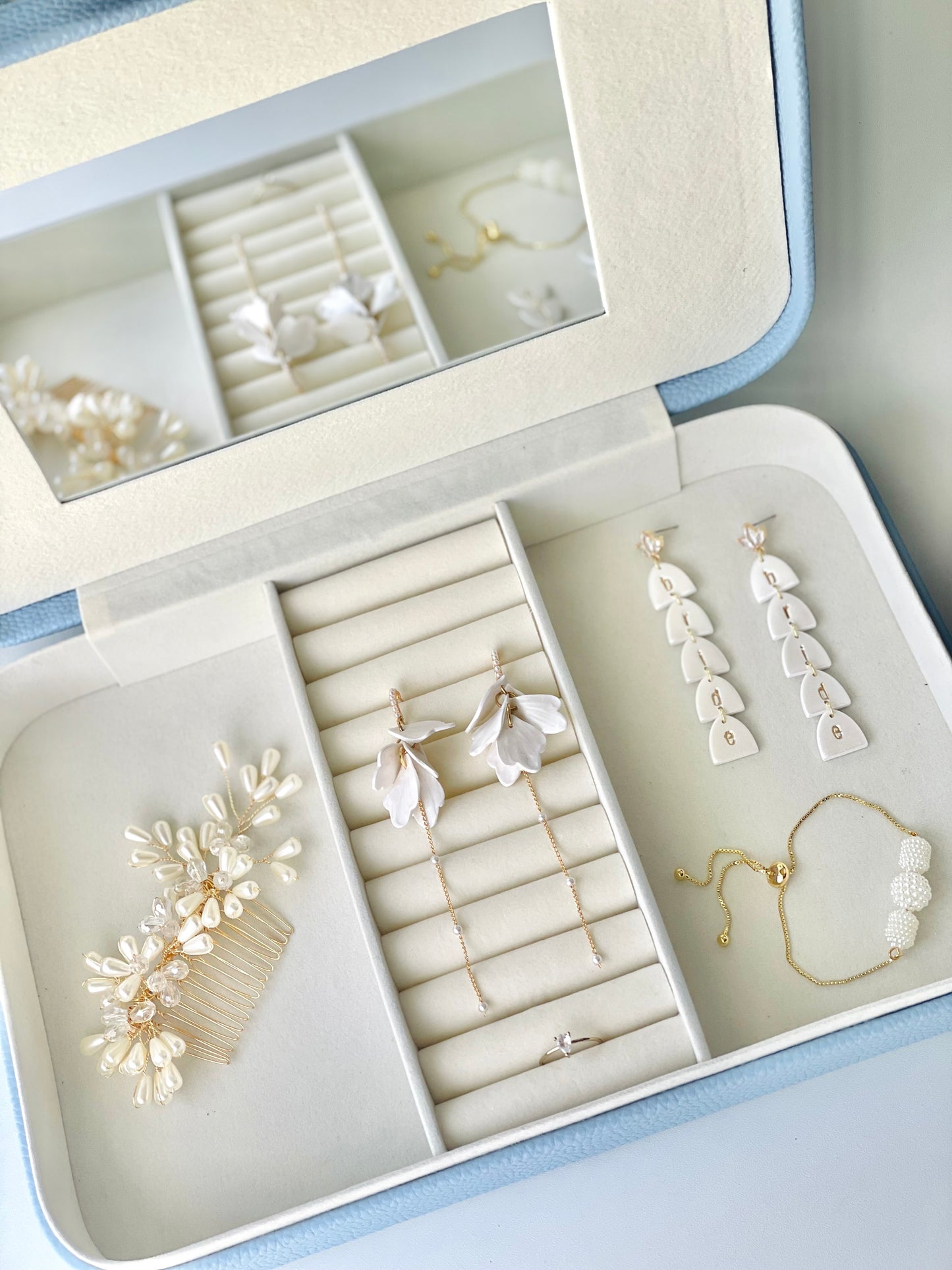 Gold & Pearl Bridal Hair Comb