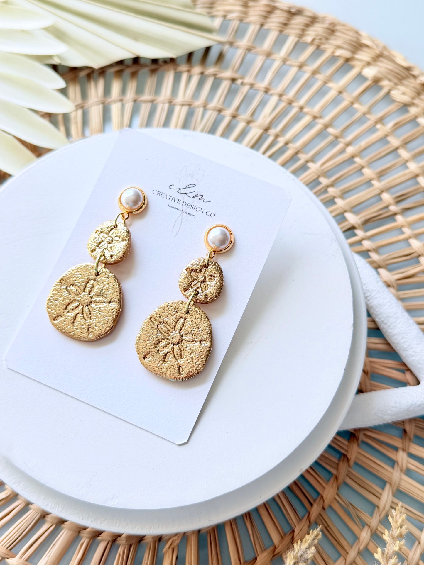 Sand Dollar Luxe Earrings
