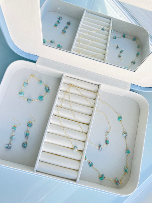 Turquoise Stone & Chain Collection
