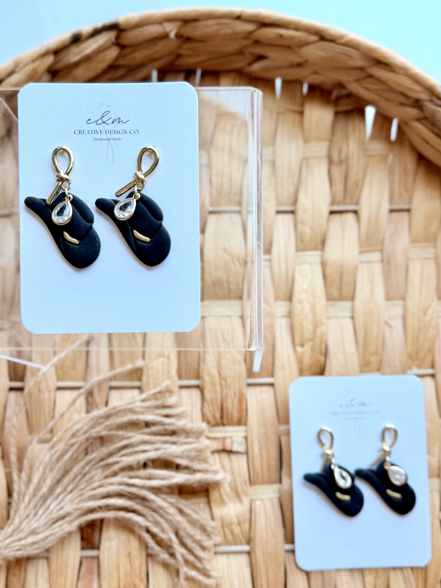 Cowgirl Hat Earrings