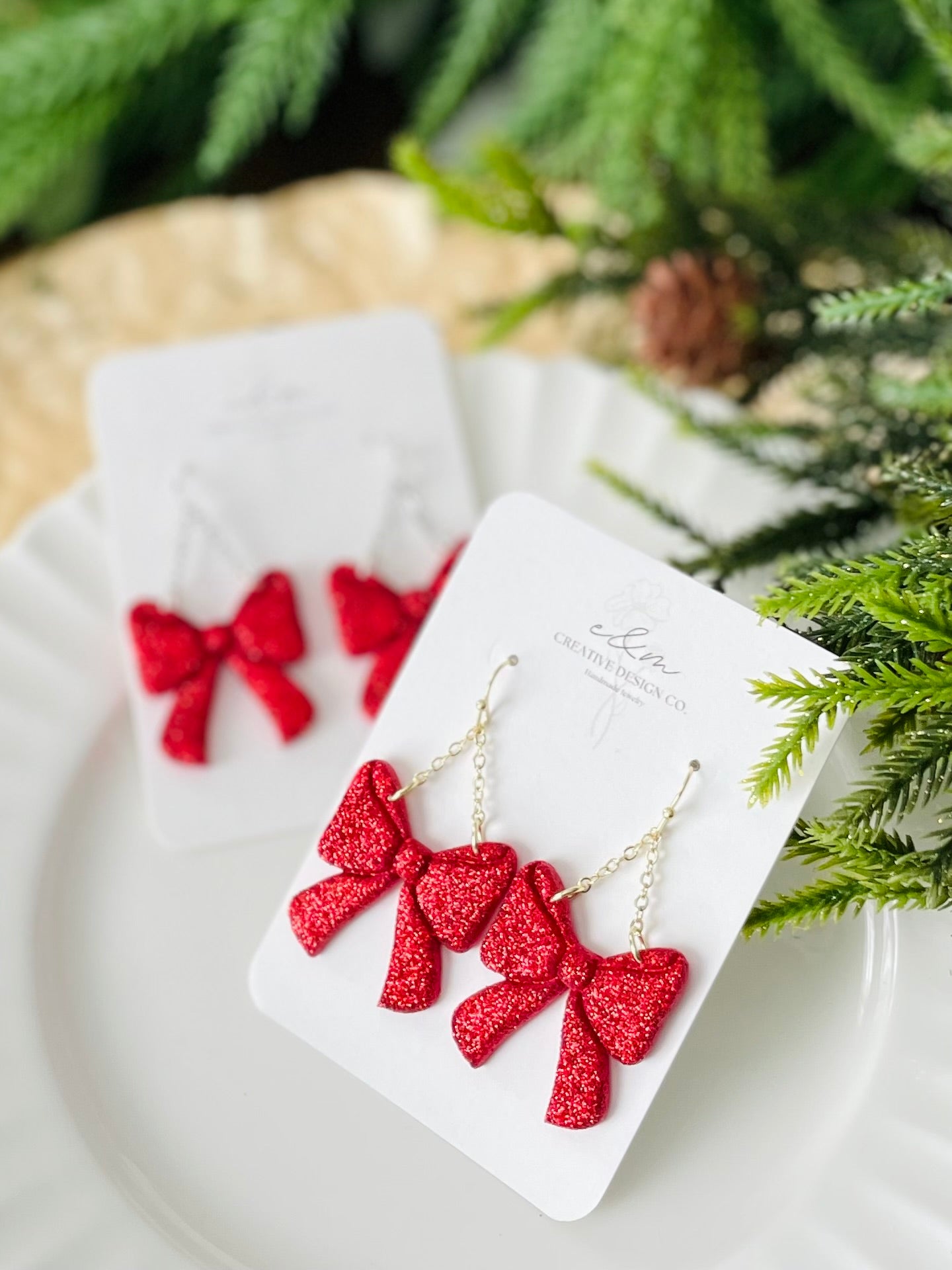 Bright Red Christmas Bows