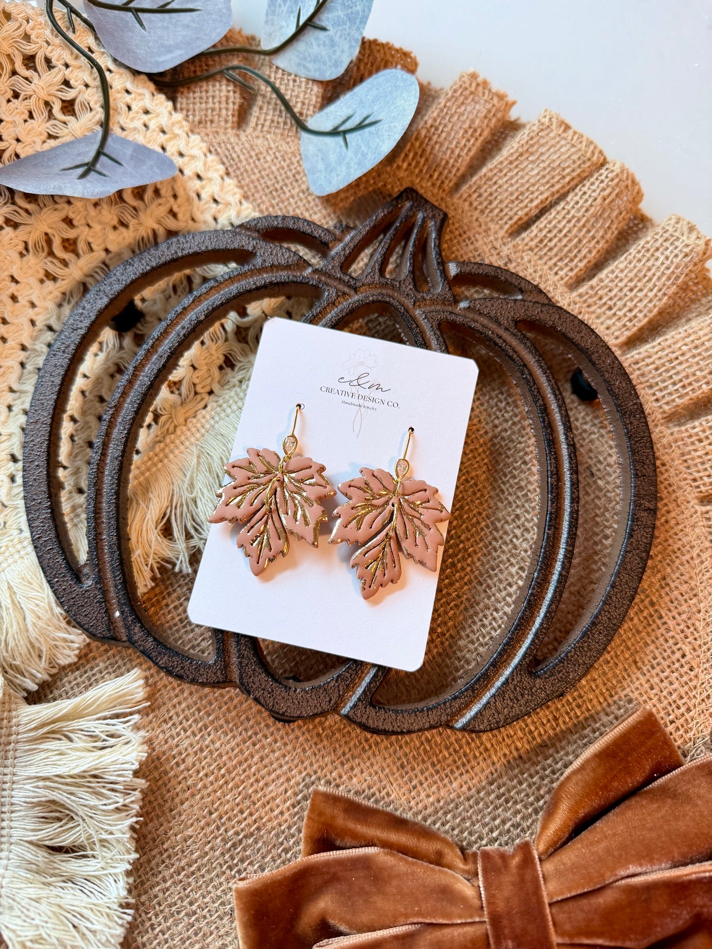 Golden Maple Earrings