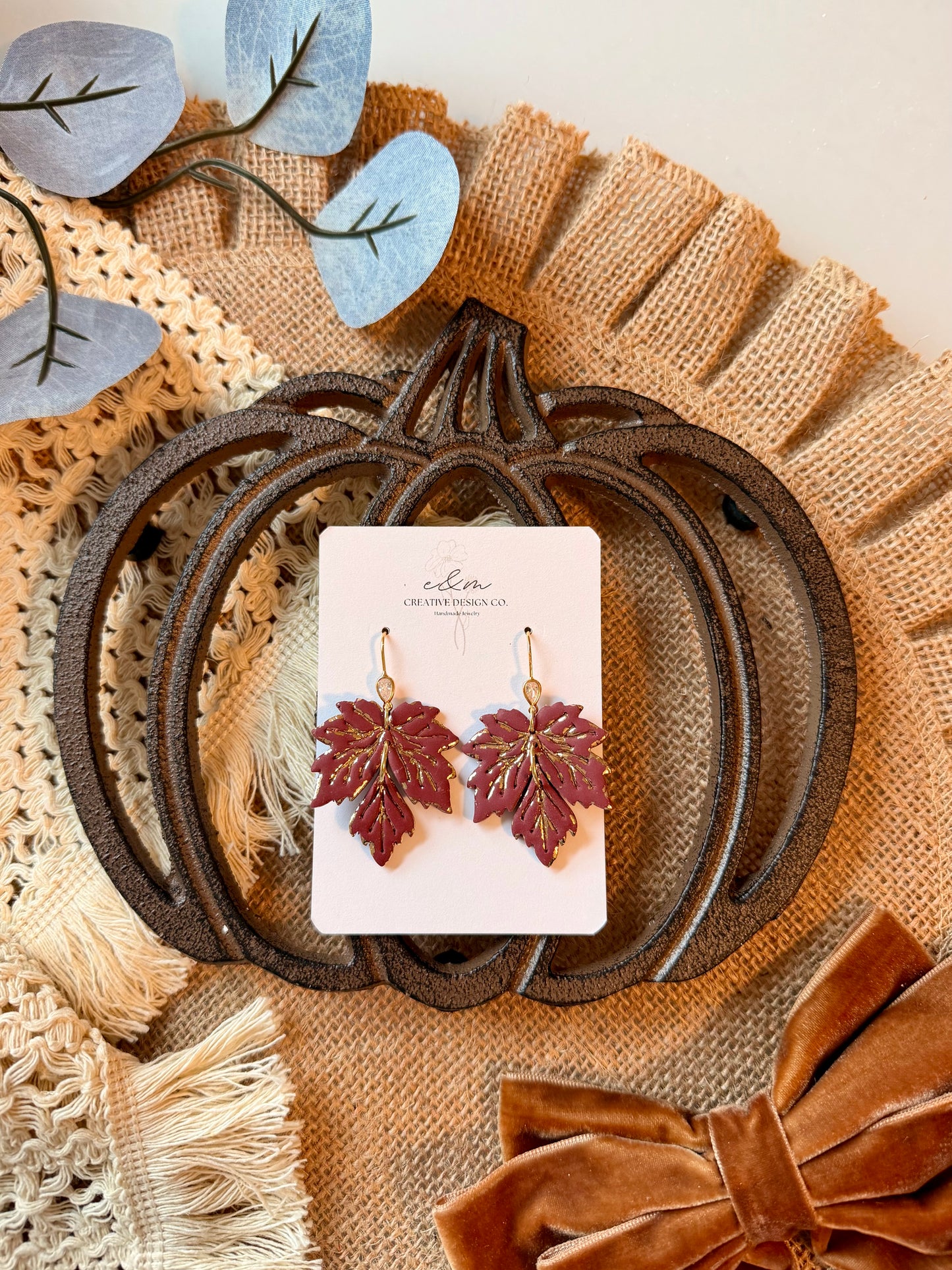Golden Maple Earrings