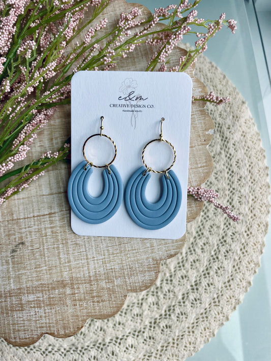Misty Blue Ovals