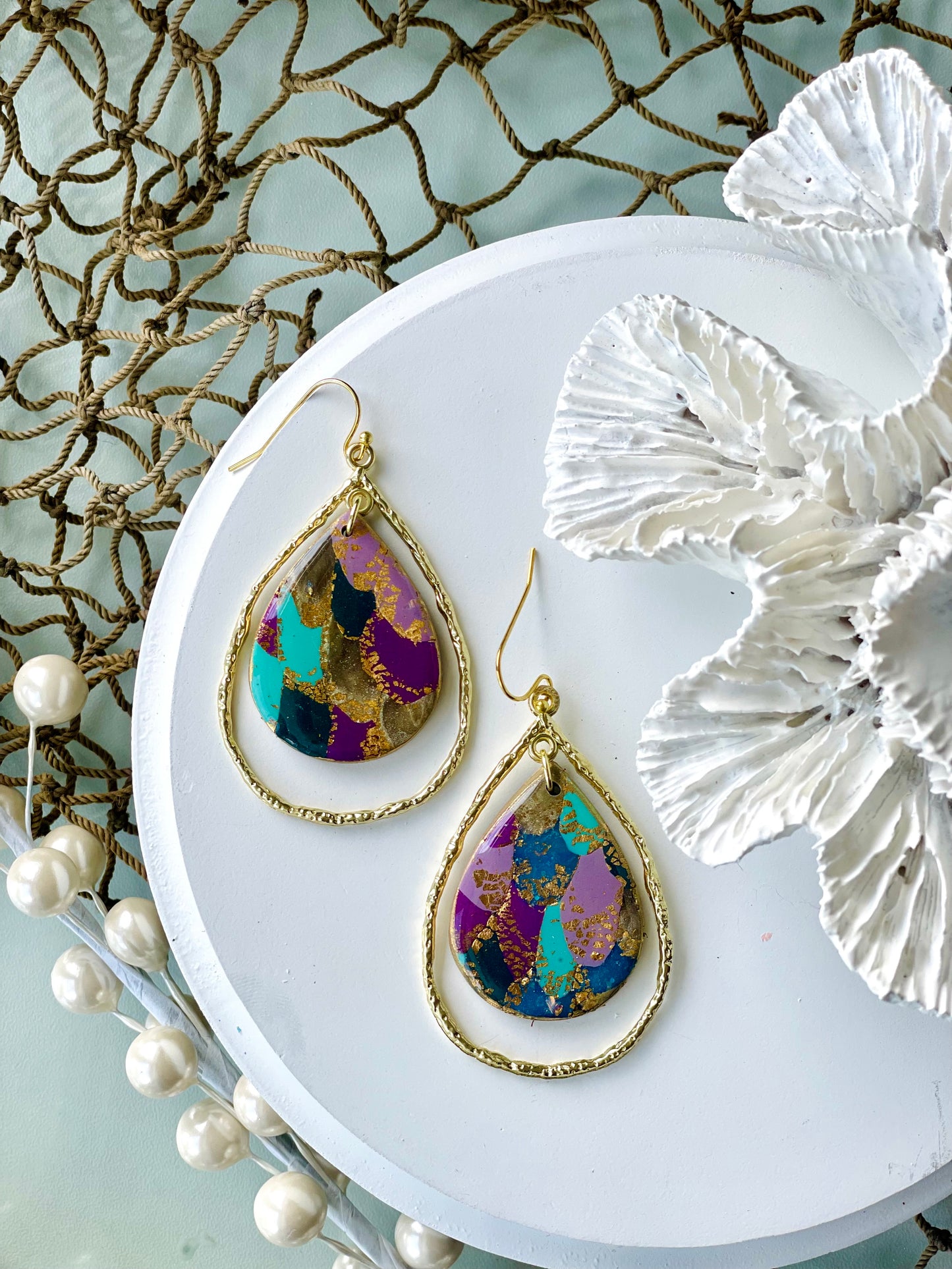 Mermaid Scales & Glitter Earrings (multiple choices)