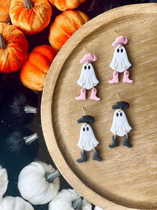 Cowboy Ghost Earrings