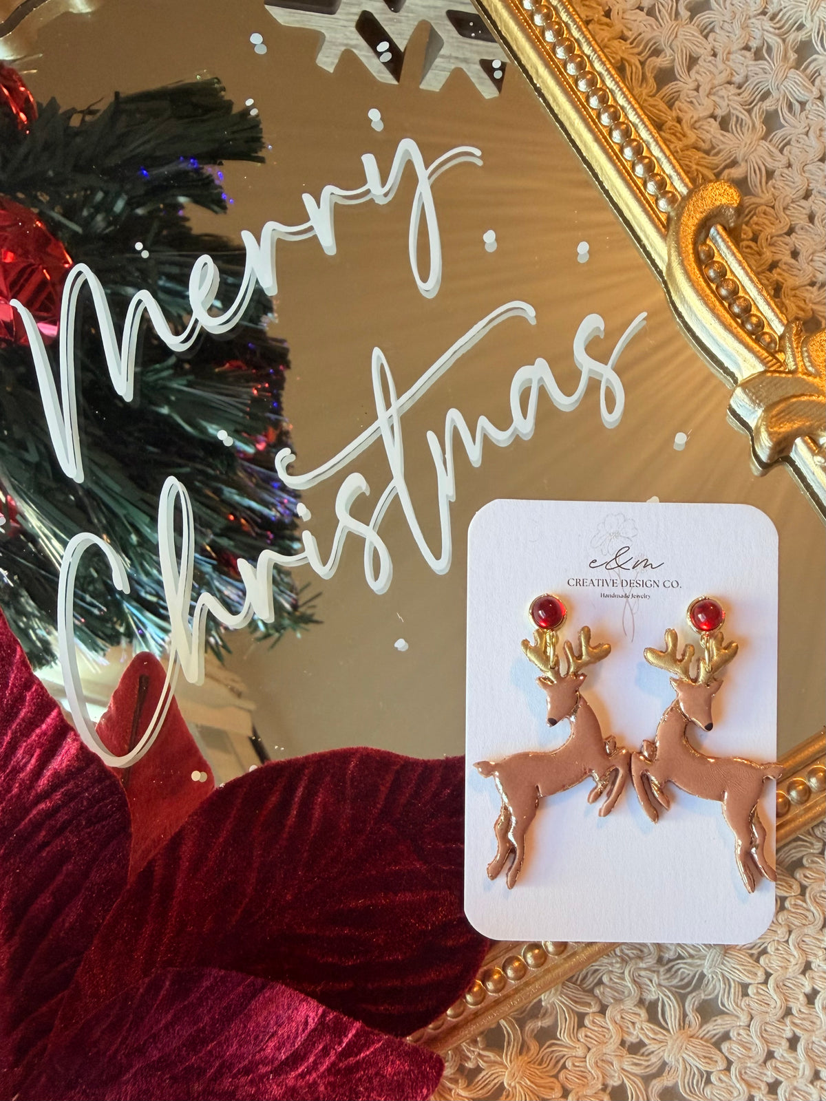 Dashing Reindeer Earrings
