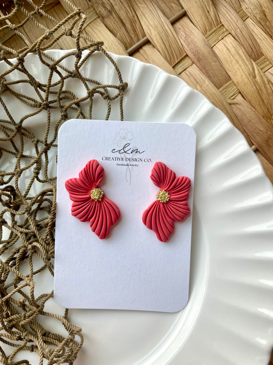 Coral Bloom Studs