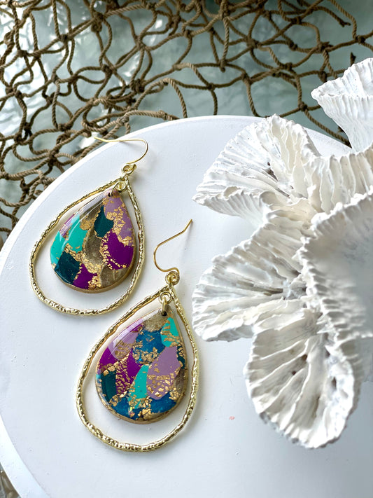 Mermaid Scales & Glitter Earrings (multiple choices)