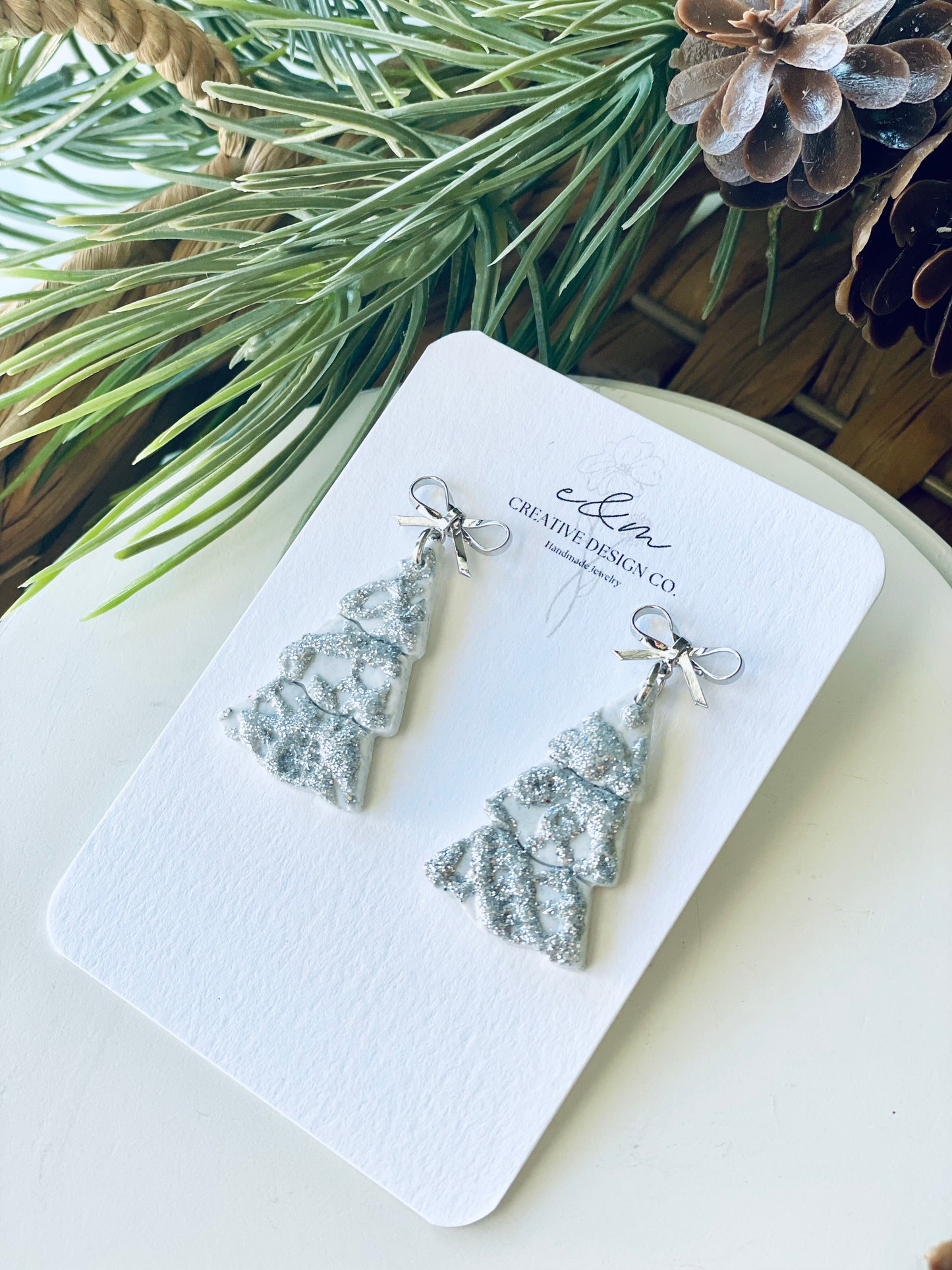 Tinsel Tree Earrings