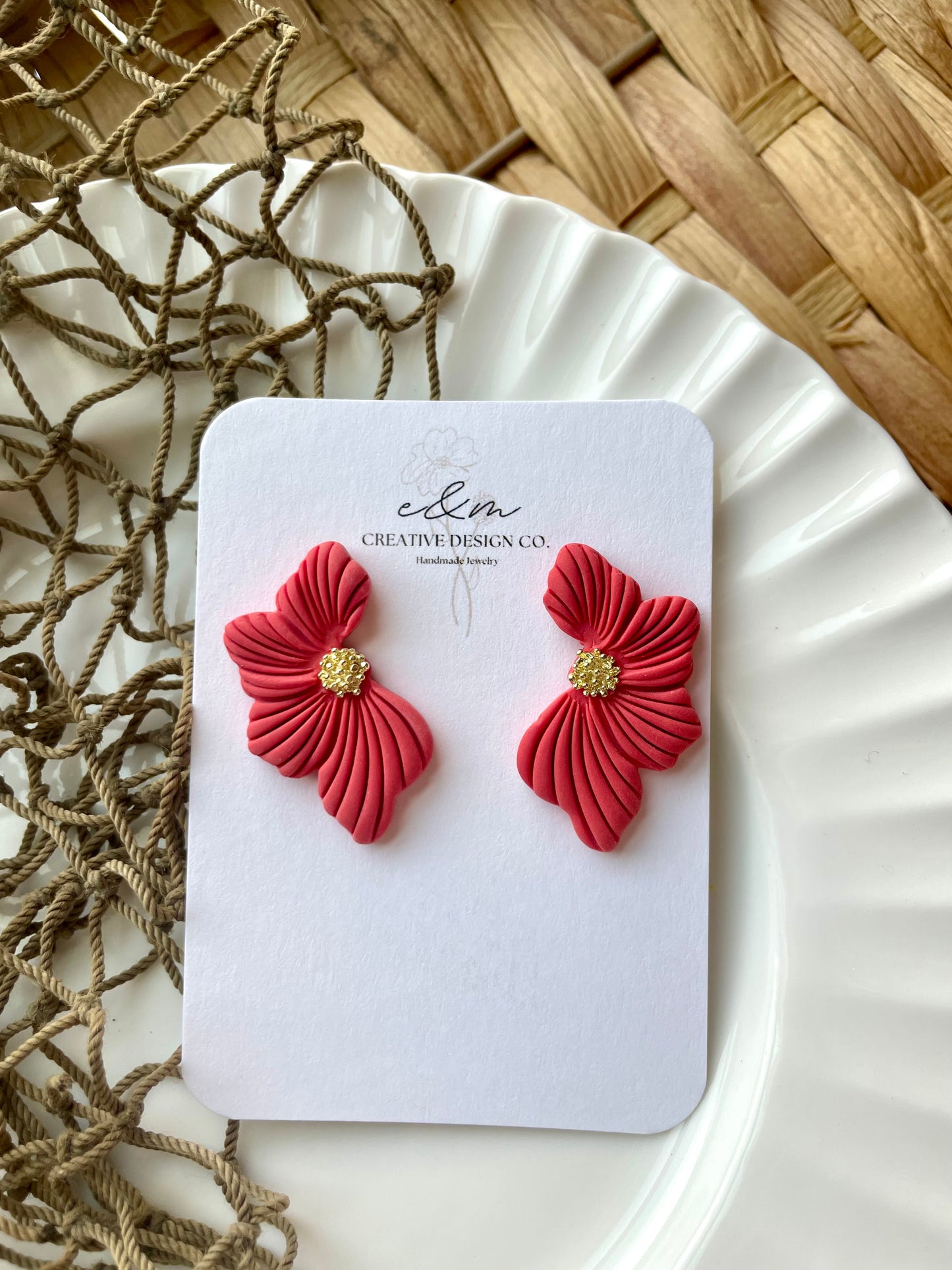 Coral Bloom Studs