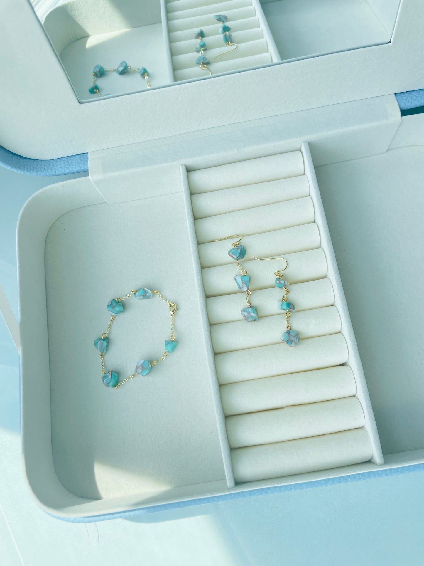 Turquoise Stone & Chain Collection