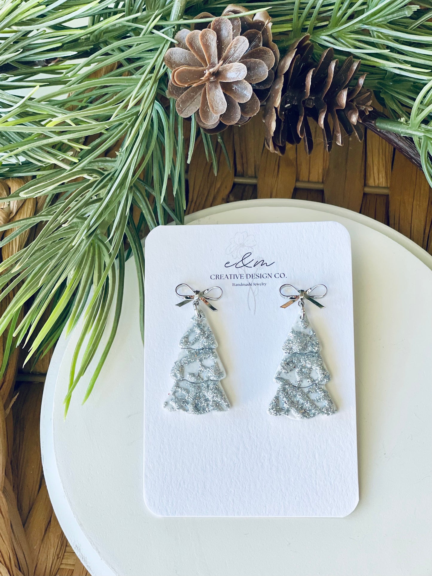 Tinsel Tree Earrings