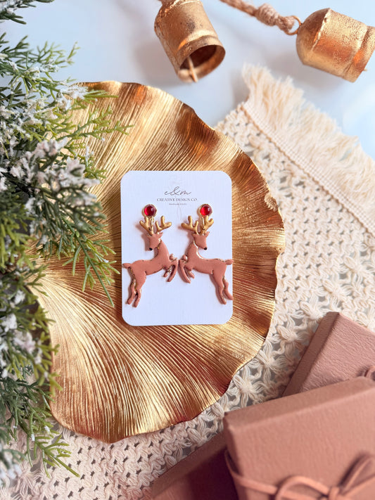 Dashing Reindeer Earrings