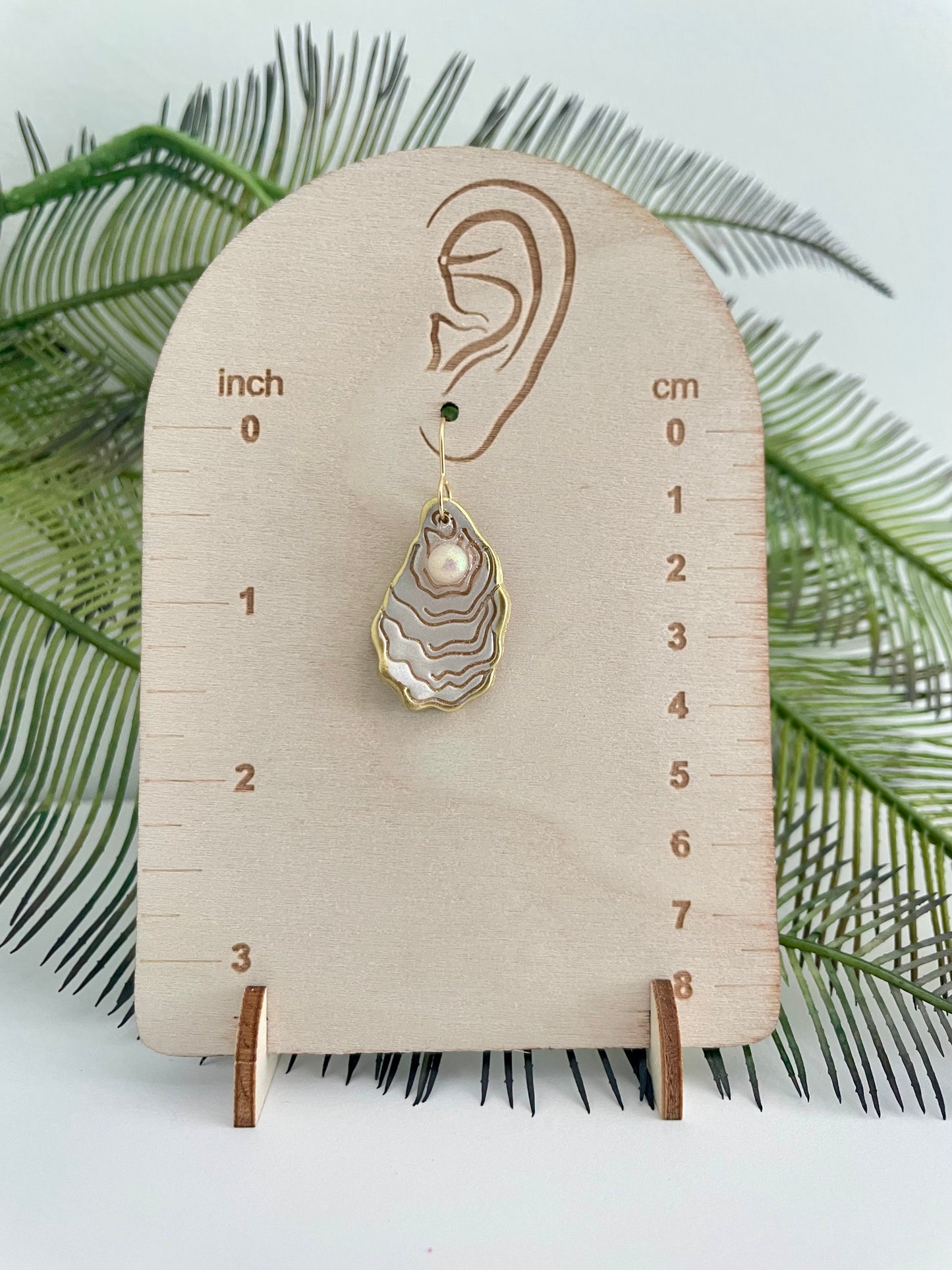 Salty Oyster & Pearl Earrings
