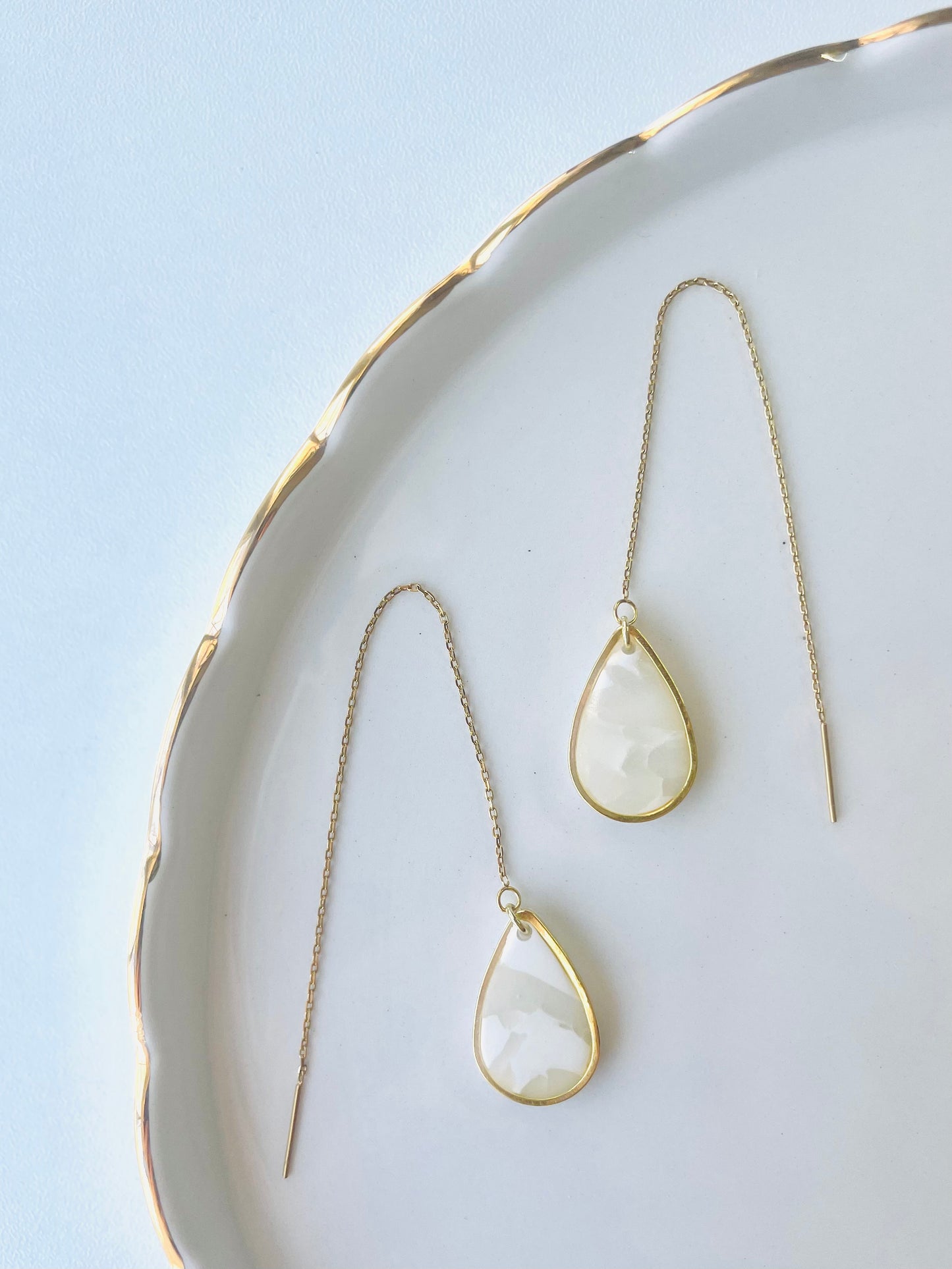 Small Teardrop Marble Drop Chain