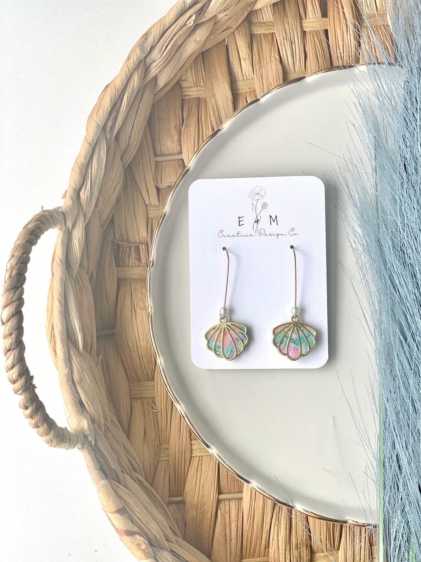 Vibrant Summer Shell Earrings (different styles)